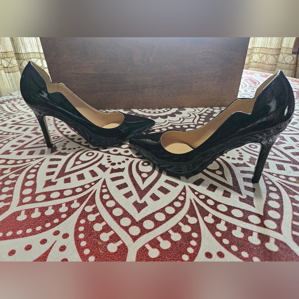NIB Joy In Love Size 5.5 Black Patent Leather Heels - Picture 4 of 13